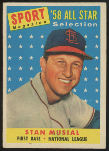 1958 Topps Stan Musial All Star #476 EX "C"