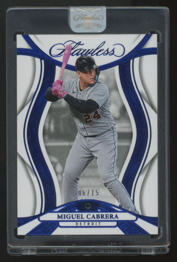 2025 Panini Flawless Miguel Cabrera Sapphire /15 #36