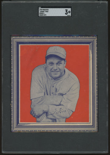 1935 Wheaties Jimmie Foxx Hand Cut SGC 3