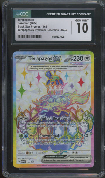 2024 Pokemon Terapagos ex Premium Collection Promo #165 CGC 10