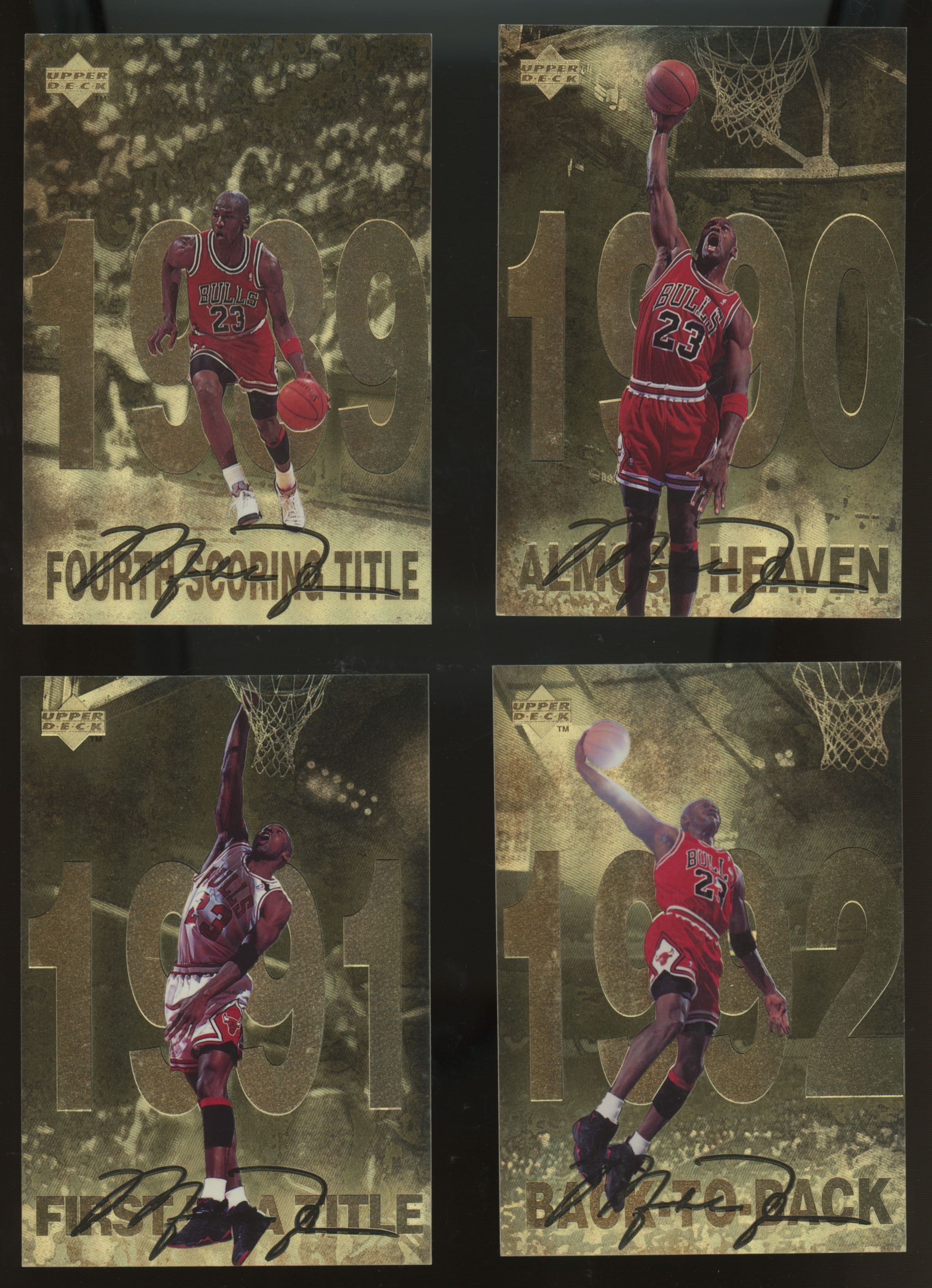 1997-98 Upper Deck Michael Jordan Gold Jumbo 12-Card Set