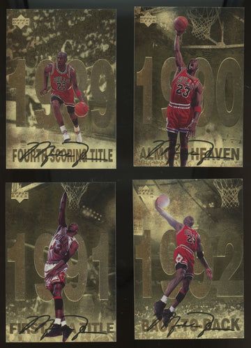 1997-98 Upper Deck Michael Jordan Gold Jumbo 12-Card Set