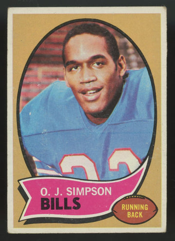 1970 Topps O.J. Simpson RC #90 VG