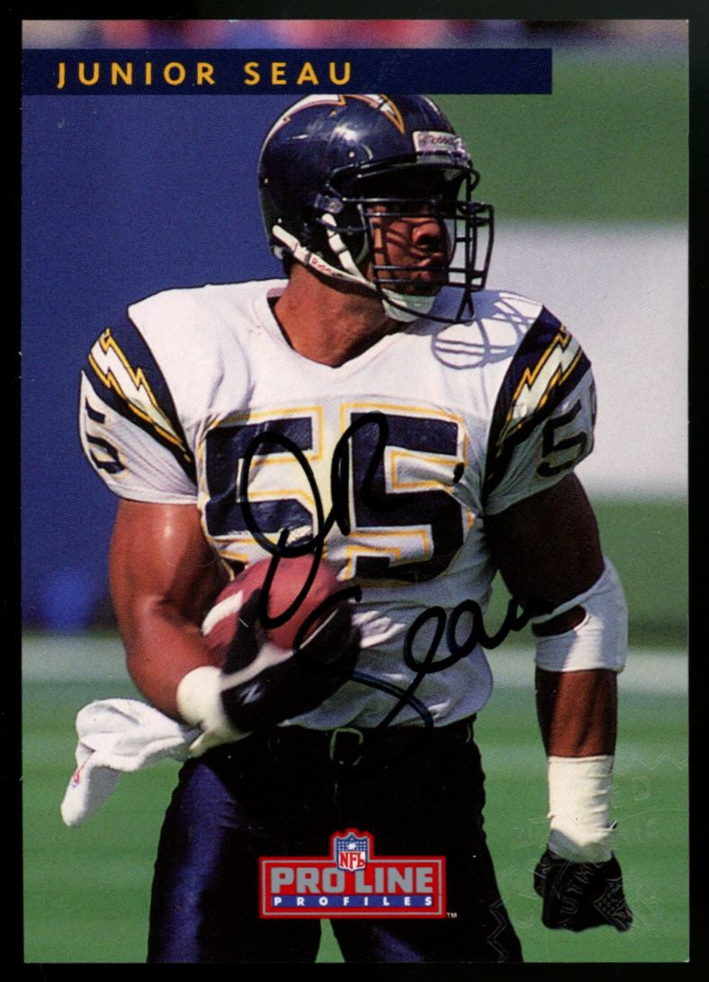 1992 Pro Line Profiles Junior Seau Auto #1