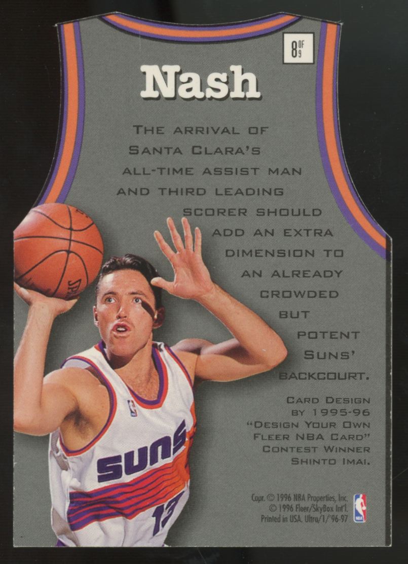 1996-97 Fleer Ultra Steve Nash RC Fresh Faces #8
