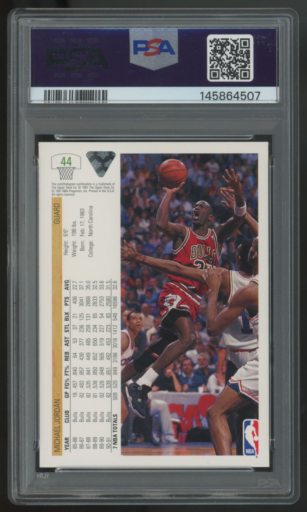 1991-92 Upper Deck Michael Jordan #44 PSA 9