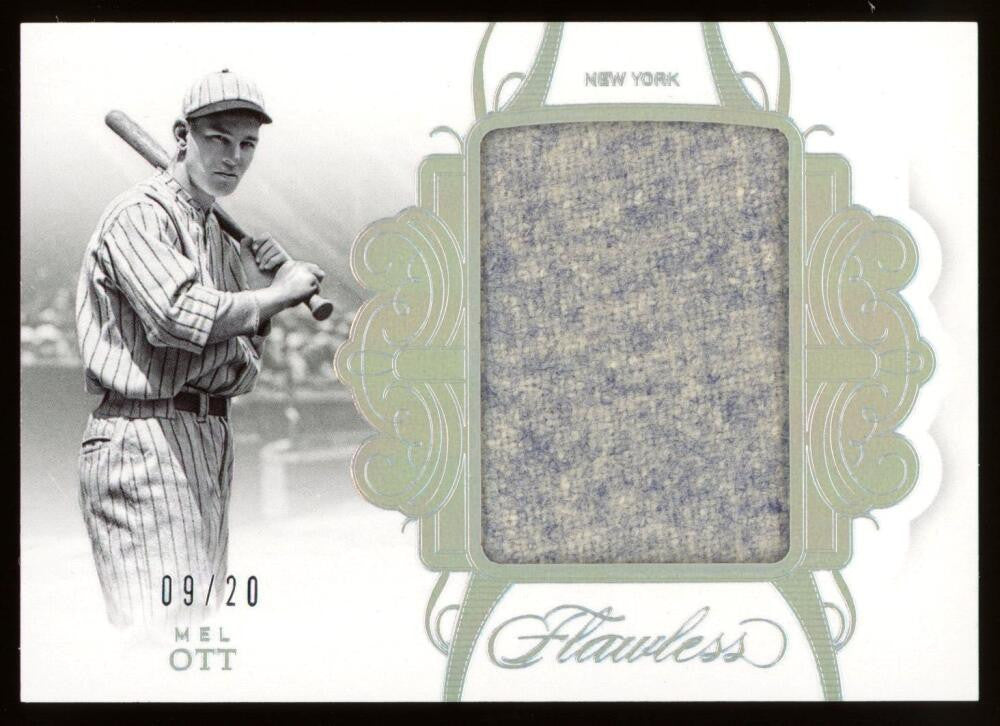 2018 Panini Flawless Baseball Mel Ott Jersey Patch /20