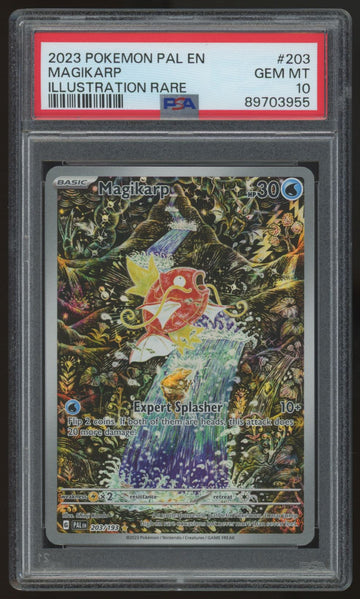 2023 Pokemon Magikarp Paldea Evolved Illustration Rare #203 PSA 10