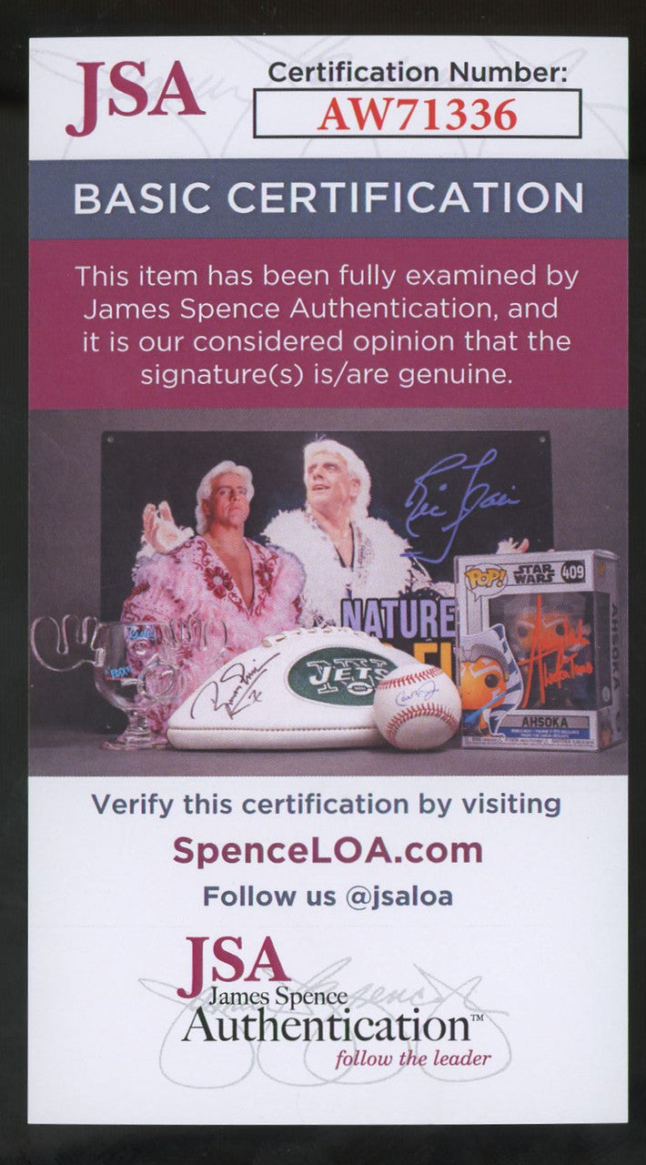 Mike Kilkenny Signed Autographed Index Card JSA