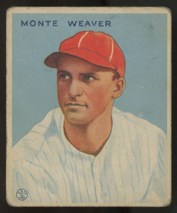 1933 Goudey Monte Weaver #111 Good