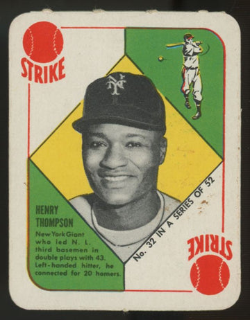 1951 Topps Red Back Henry Thompson #32 EX