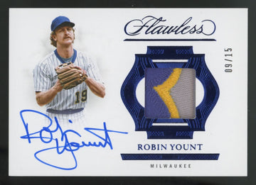 2025 Panini Flawless Robin Yount Prime Emerald Horizontal Patch Auto /15 #PPH-RY