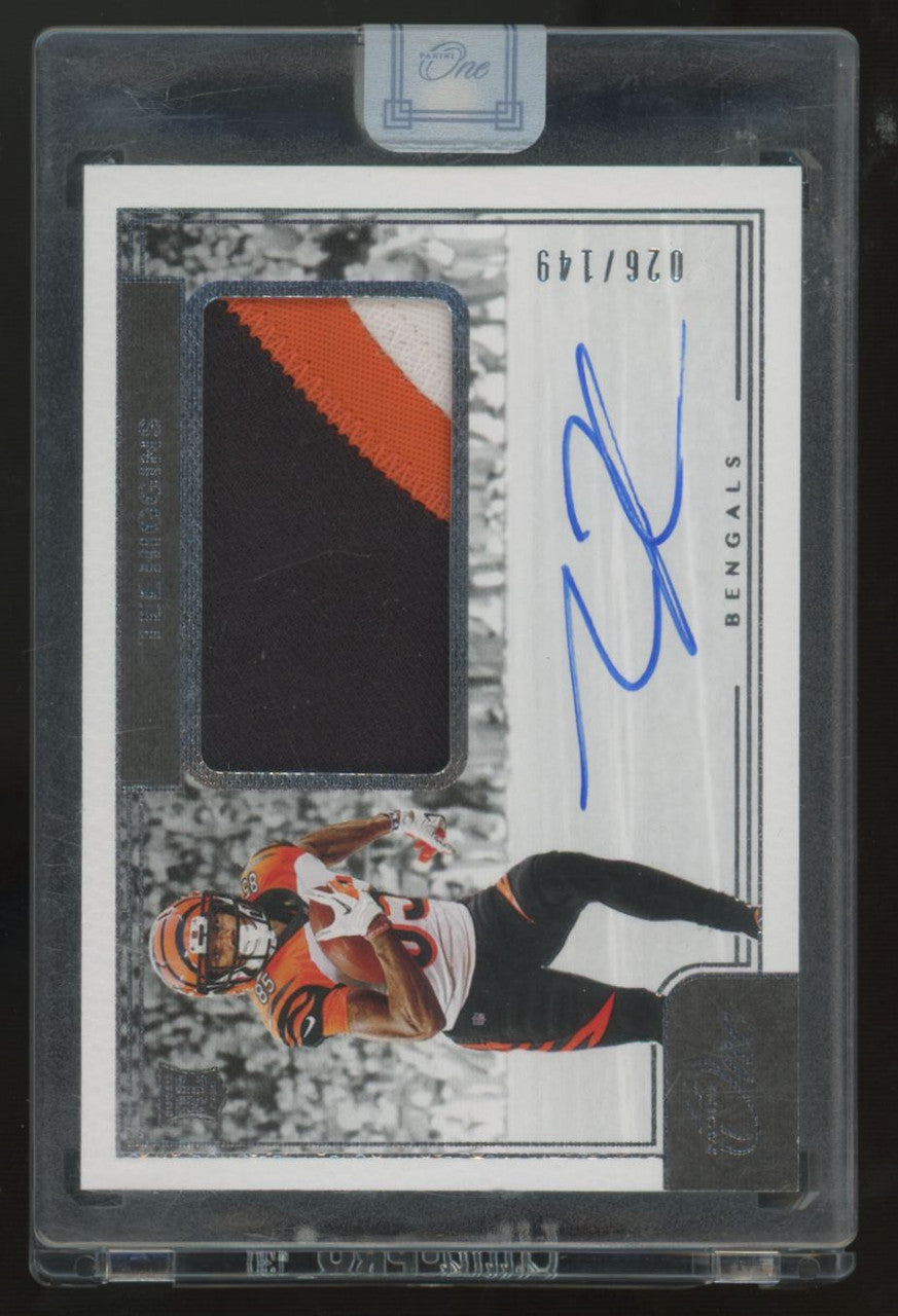 2020 Panini One Tee Higgins RC Patch Auto RPA /149 #10