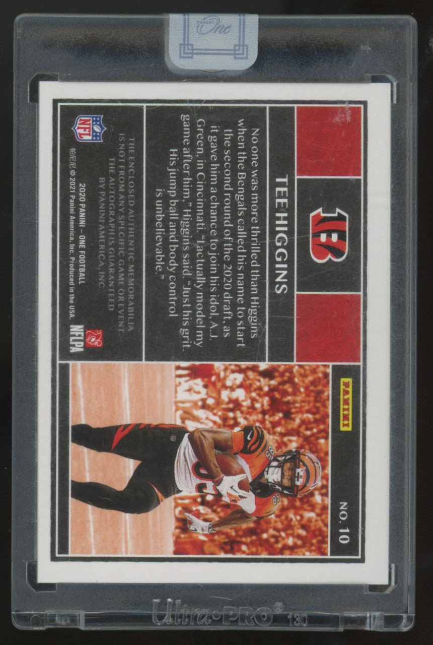 2020 Panini One Tee Higgins RC Patch Auto RPA /149 #10
