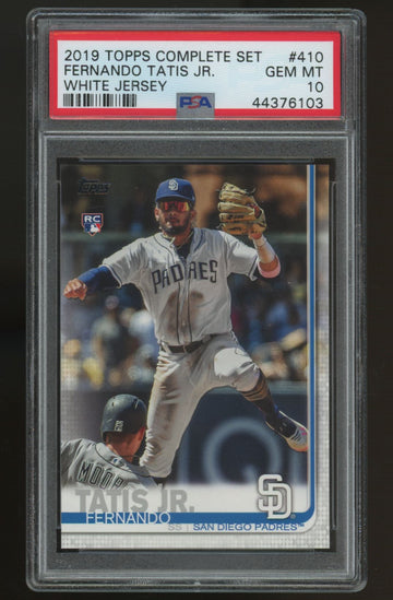 2019 Topps Baseball Complete Set Fernando Tatis Jr. RC #410 PSA 10 *103