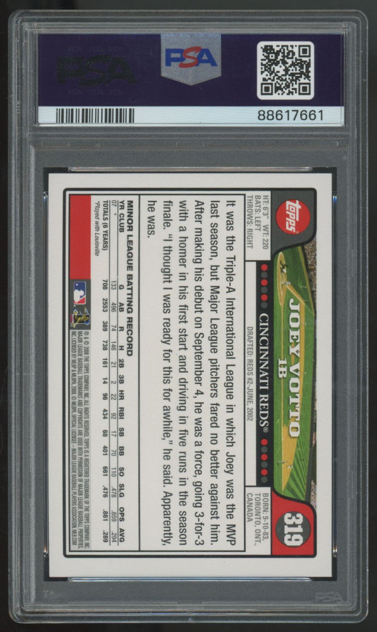 2008 Topps Joey Votto RC #319 PSA 10