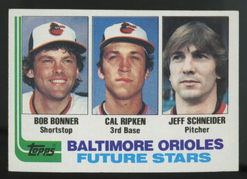 1982 Topps Cal Ripken/Bonner/Schneider RC Future Stars #21 NM