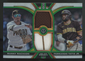 2023 Topps Tribute Manny Machado/Fernando Tatis Jr.  Green Dual Patch /99 #DR-MT