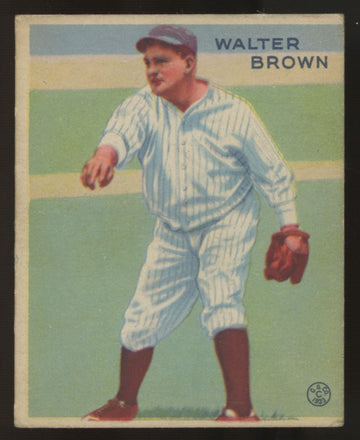 1933 Goudey Walter Brown #192 Poor (Trimmed)