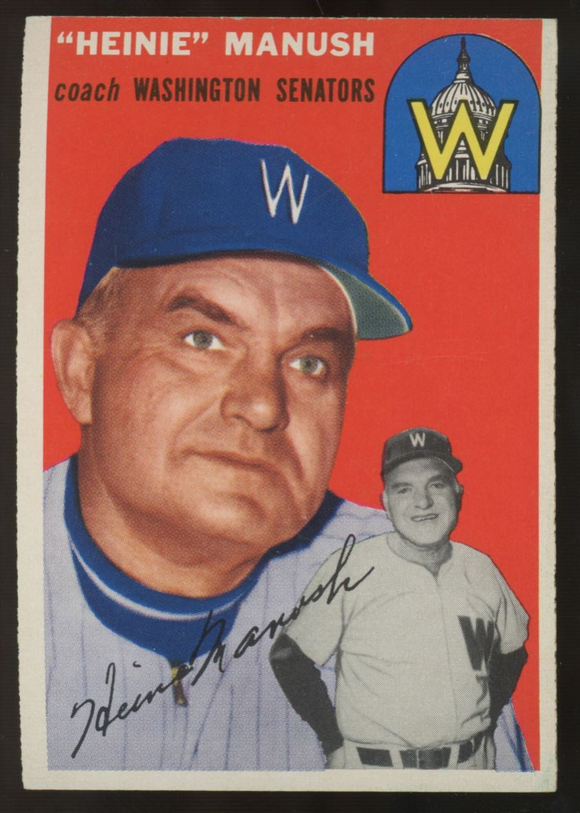 1954 Topps Henry Heinie Manush #187 NM