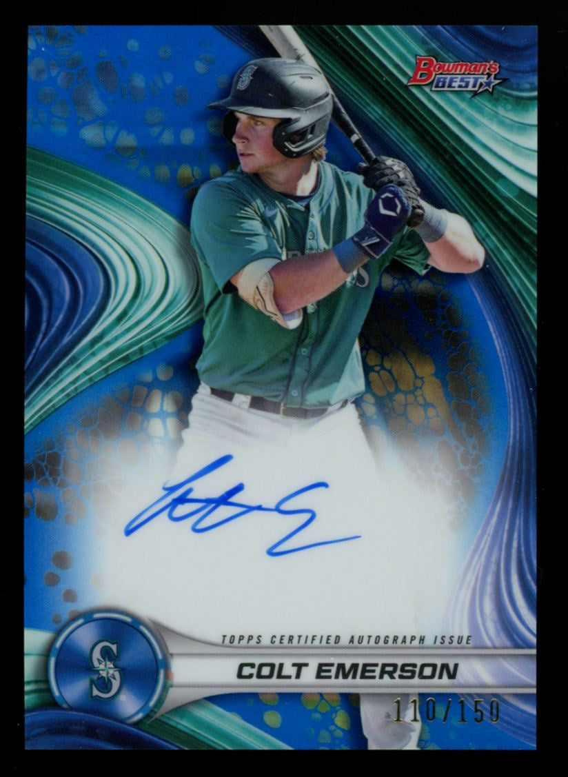 2024 Bowman's Best Colt Emerson Best Of '24 Blue Refractor Auto /150 #B24-CE