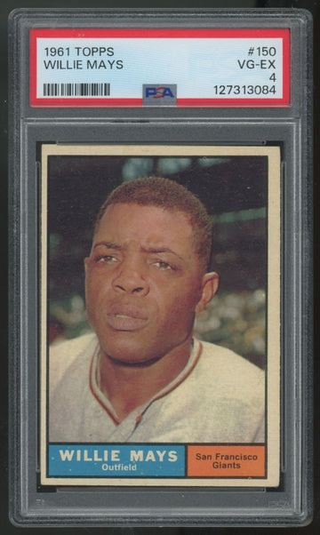 1961 Topps Willie Mays #150 PSA 4 *084