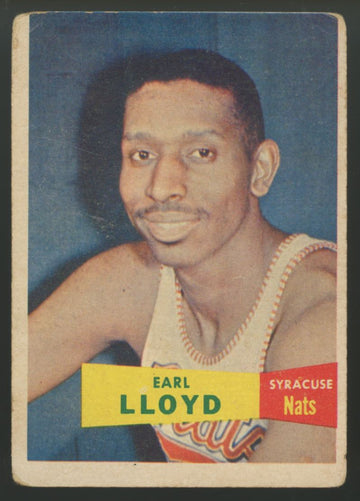 1957-58 Topps Earl Lloyd RC #54 Poor