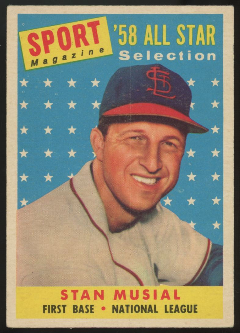 1958 Topps Stan Musial All Star #476 EX "D"