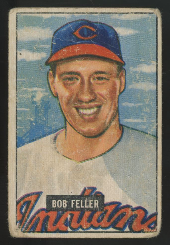 1951 Bowman Bob Feller Picture Card #30 Poor