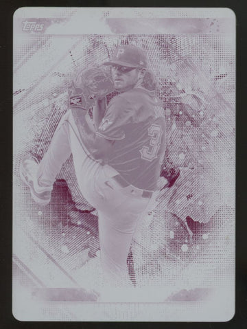 2024 Topps Inception Jared Jones RC 1/1 Printing Plate #98