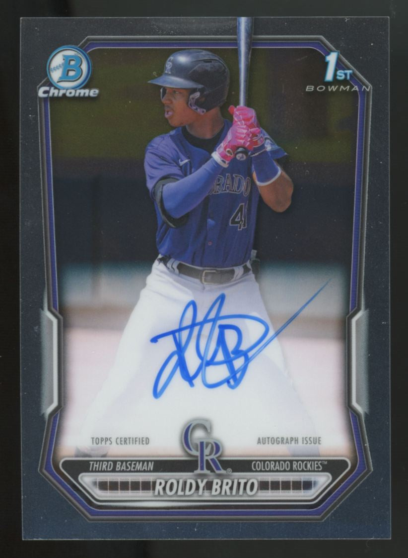 2026 Bowman Chrome Roldy Brito 1st Prospect Auto #CPA-RB
