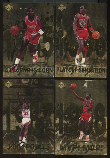 1997-98 Upper Deck Michael Jordan Gatorade Complete Set (12/12) Low Grade
