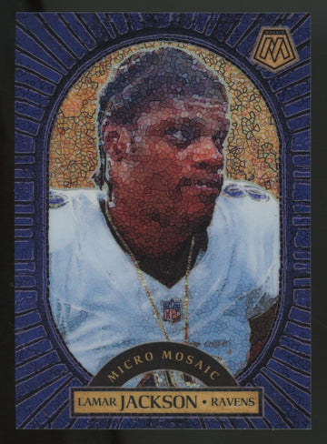 2025 Panini Mosaic Lamar Jackson Micro Mosaic SSP #25