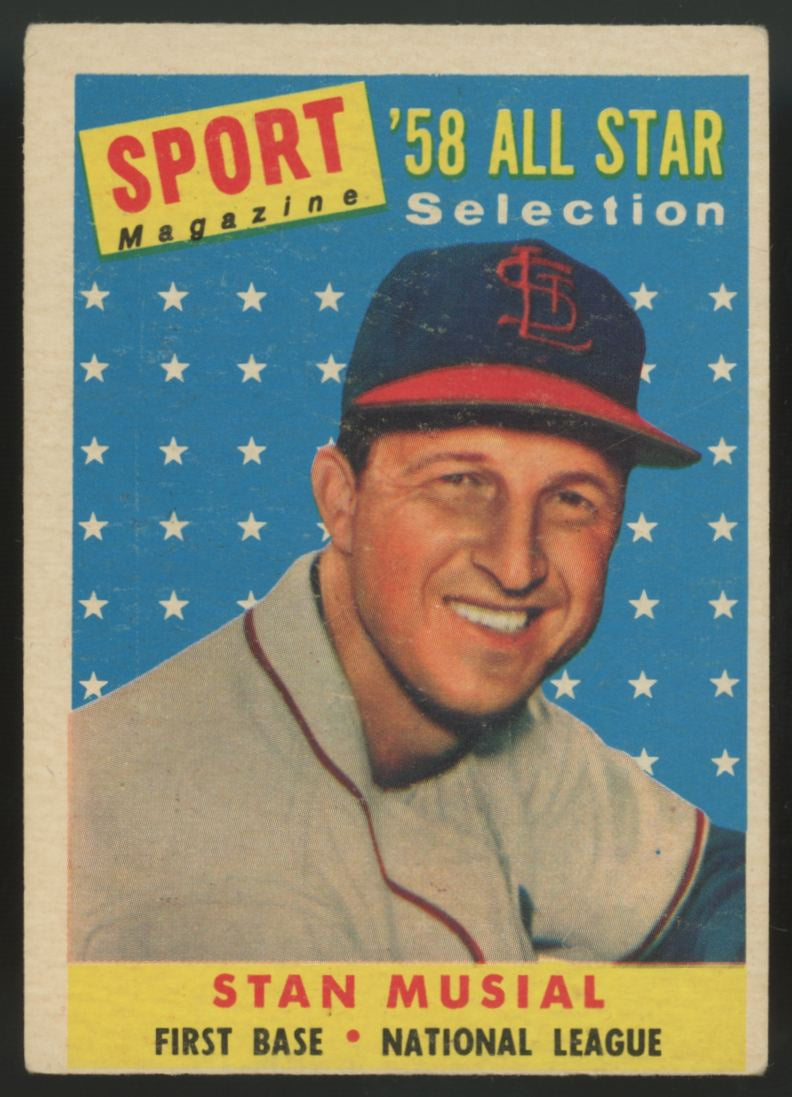 1958 Topps Stan Musial All Star #476 VG "E"