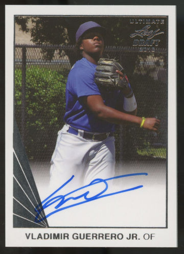 2018 Leaf Ultimate Draft Auto Vladimir Guerrero Jr. Auto #BA-VG1