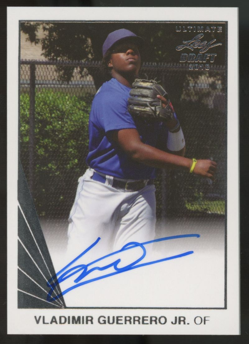 2018 Leaf Ultimate Draft Auto Vladimir Guerrero Jr. Auto #BA-VG1