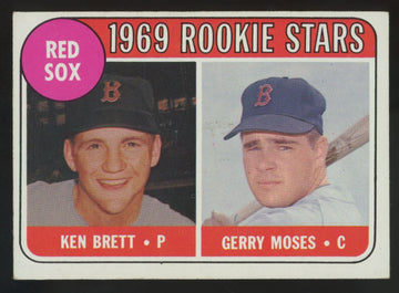 1969 Topps Ken Brett / Gerry Moses RC Rookie Stars White Letters #476 VG/EX