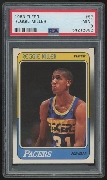 1988-89 Fleer Reggie Miller RC #57 PSA 9 *852