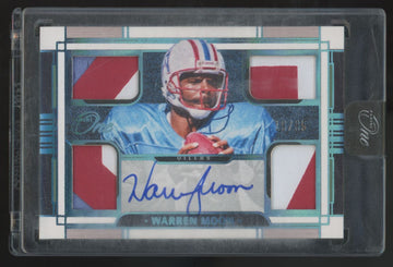 2023 Panini One Warren Moon Blue Quad Patch Auto /35 #64