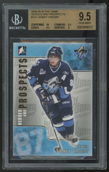 2004-05 In The Game Heroes And Prospects Sidney Crosby Prospects #222 BGS 9.5