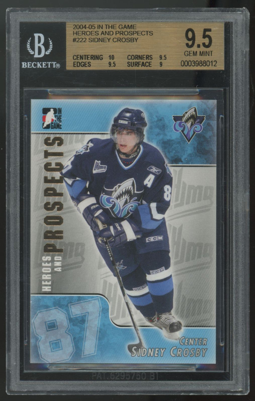 2004-05 In The Game Heroes And Prospects Sidney Crosby Prospects #222 BGS 9.5