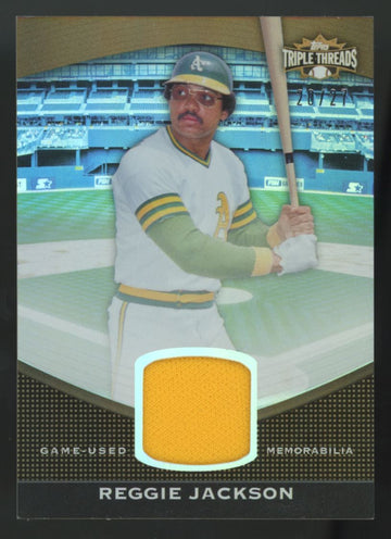2011 Topps Triple Threads Reggie Jackson Sepia Unity Patch /27 #TTUSR-32