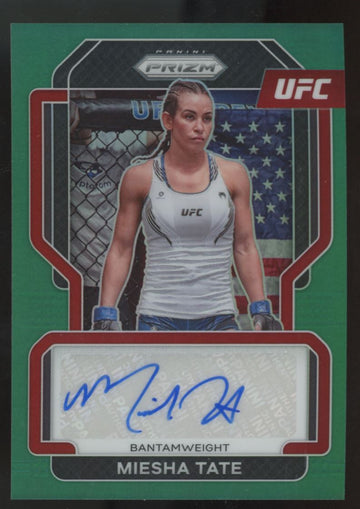 2022 Prizm UFC Miesha Tate Auto Green #SG-MST