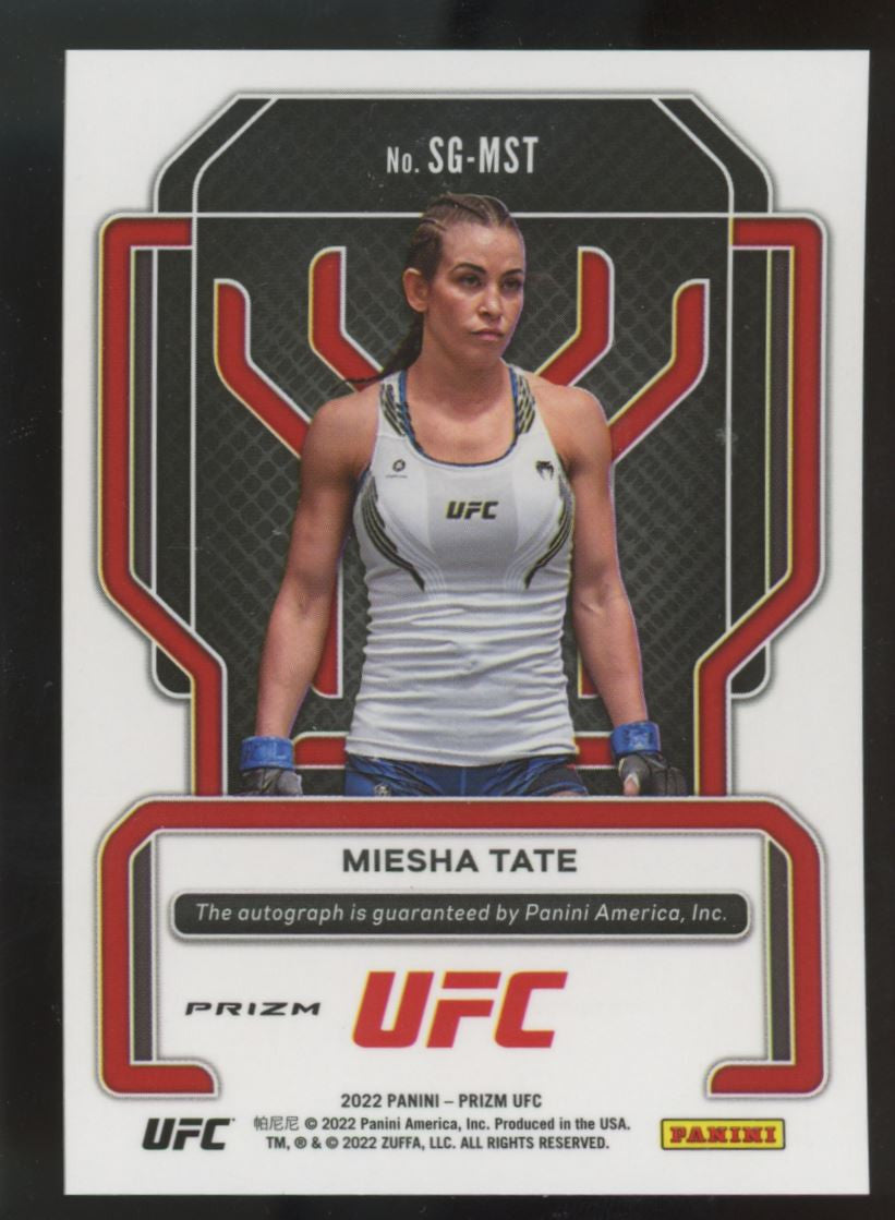 2022 Prizm UFC Miesha Tate Auto Green #SG-MST