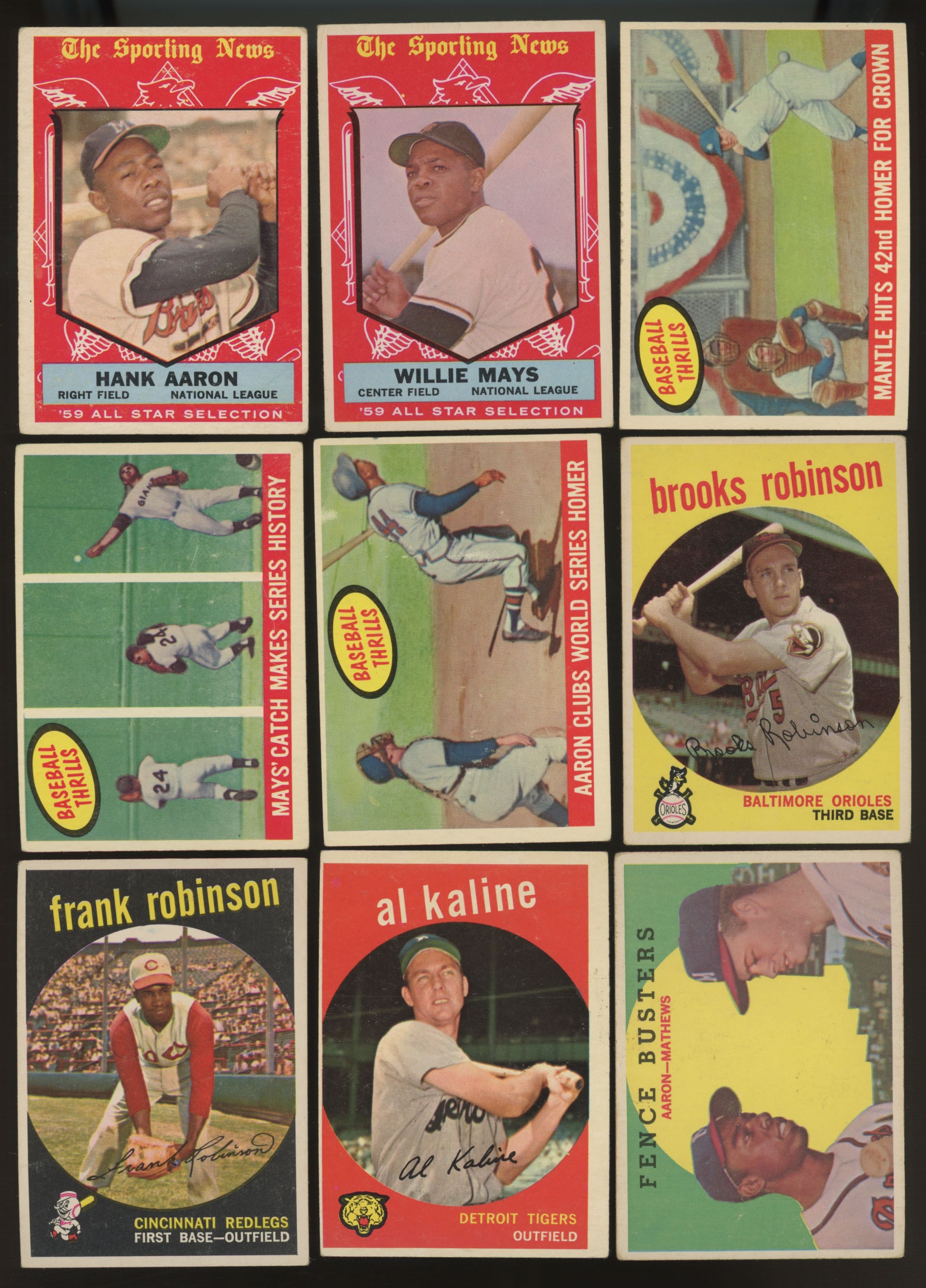 1959 Topps Baseball Complete Set (572) VG-EX w/ Gibson RC PSA 3.5