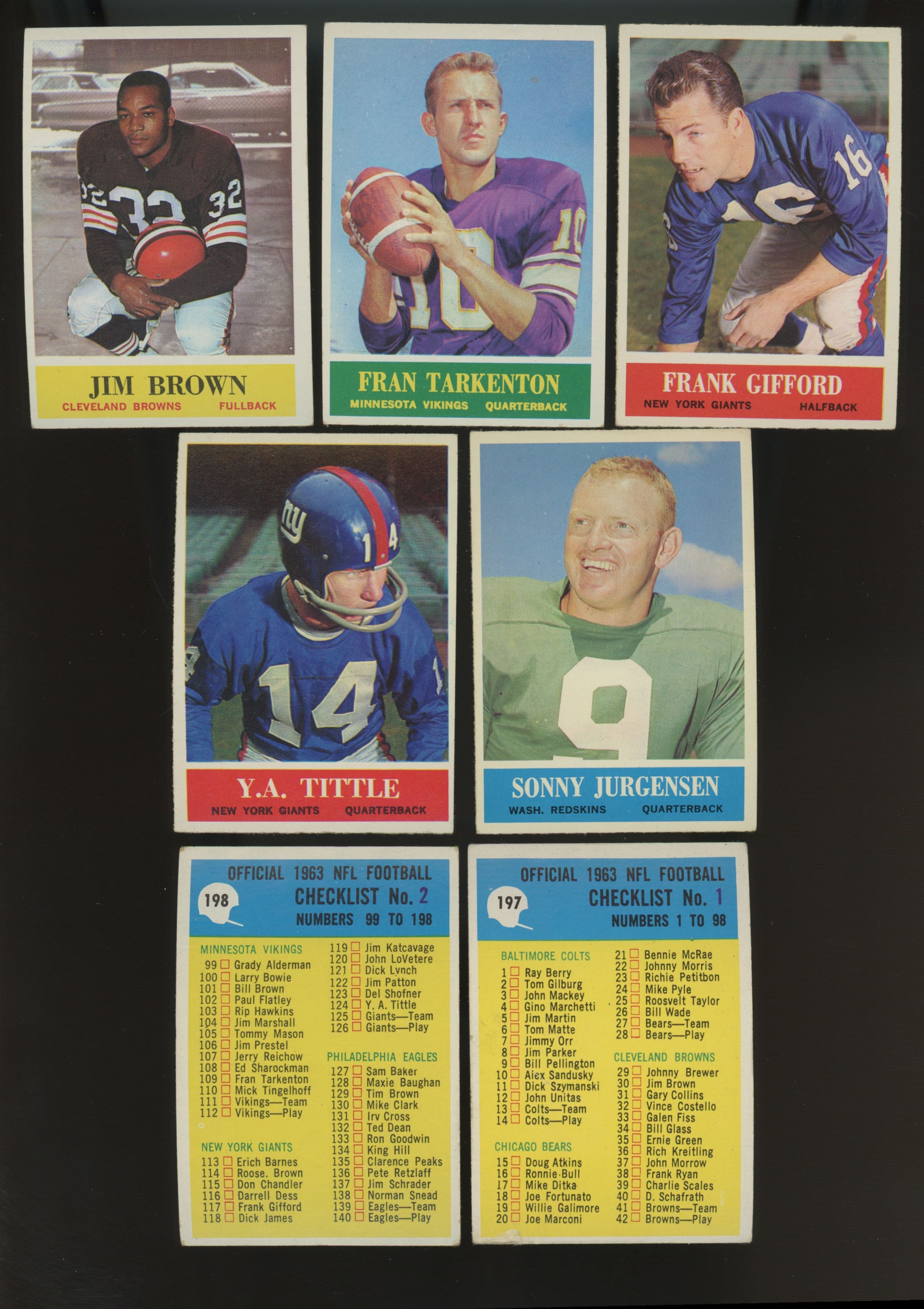 1964 Philadelphia Football Complete Set (198) EX-EX/MT
