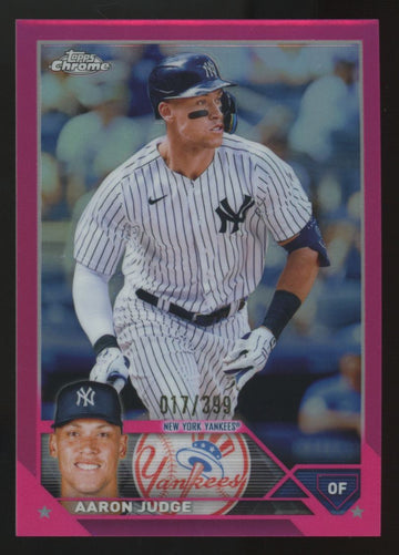 2023 Topps Chrome Aaron Judge Pink Refractor /399 #62