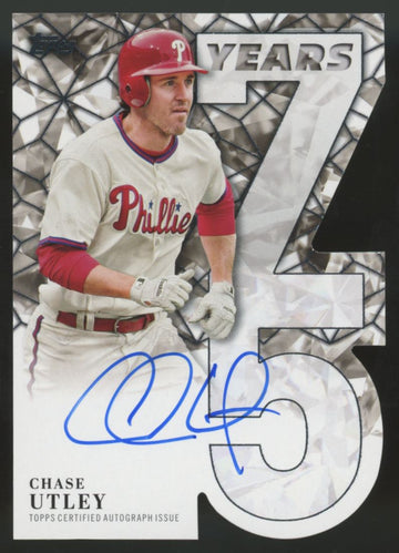 2026 Topps Chase Utley 75 Years Die-Cut Auto /75 #75YA-CU