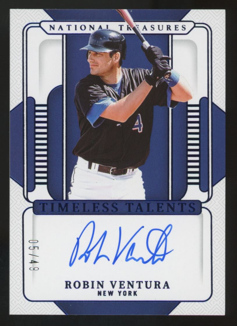 2025 National Treasures Robin Ventura Blue Timeless Talents Auto /49 #TT-RBV