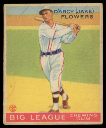 1933 Goudey D'Arcy "Jake" Flowers #151 VG-EX